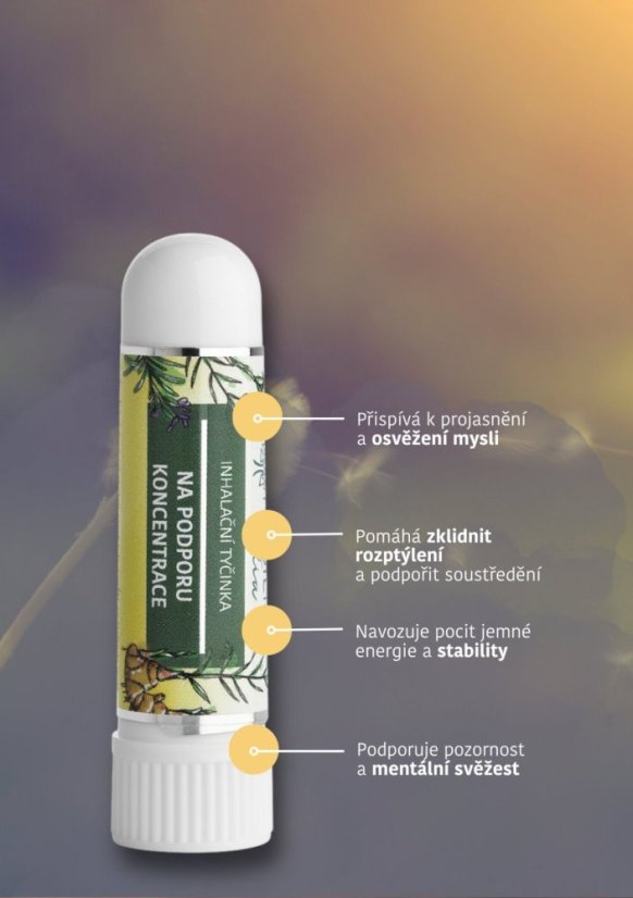 Inhalační tyčinka  Nobilis Tilia - Vůně na výběr: Inhalační tyčinka Proti únavě Nobilis Tilia